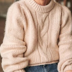 Sesame Serena sweater in cream, size small